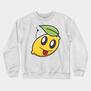Kawaai Waving Lemon Crewneck Sweatshirt